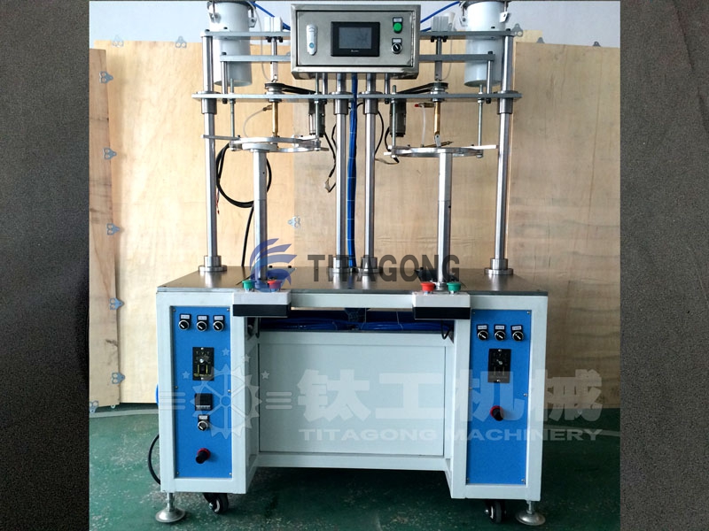 雙工位卷邊底粘圓片機(jī)