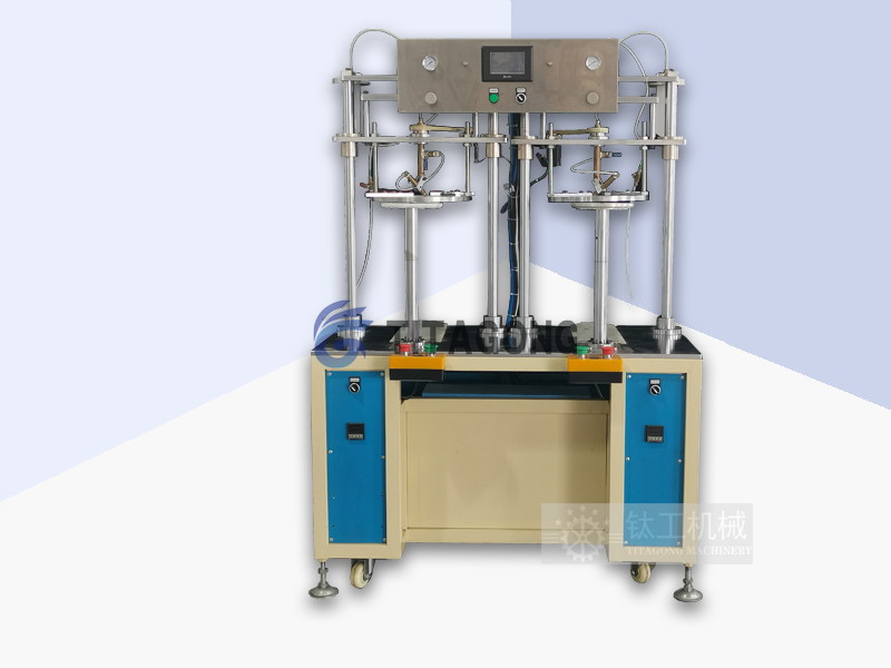 圓筒底片封底機|圓筒卷邊粘圓片